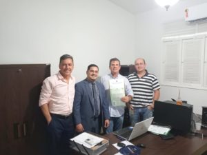 Recebimento do cartório de São José de Mipibu Da certidão de regularização do Grêmio Recreativo da PRF