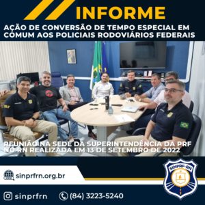 INFORME I – AÇÃO DE CONVERSÃO DE TEMPO ESPECIAL EM COMUM AOS POLICIAIS RODOVIÁRIOS FEDERAIS