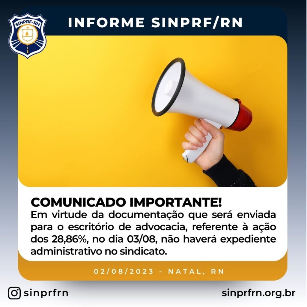 Comunicado Importante!