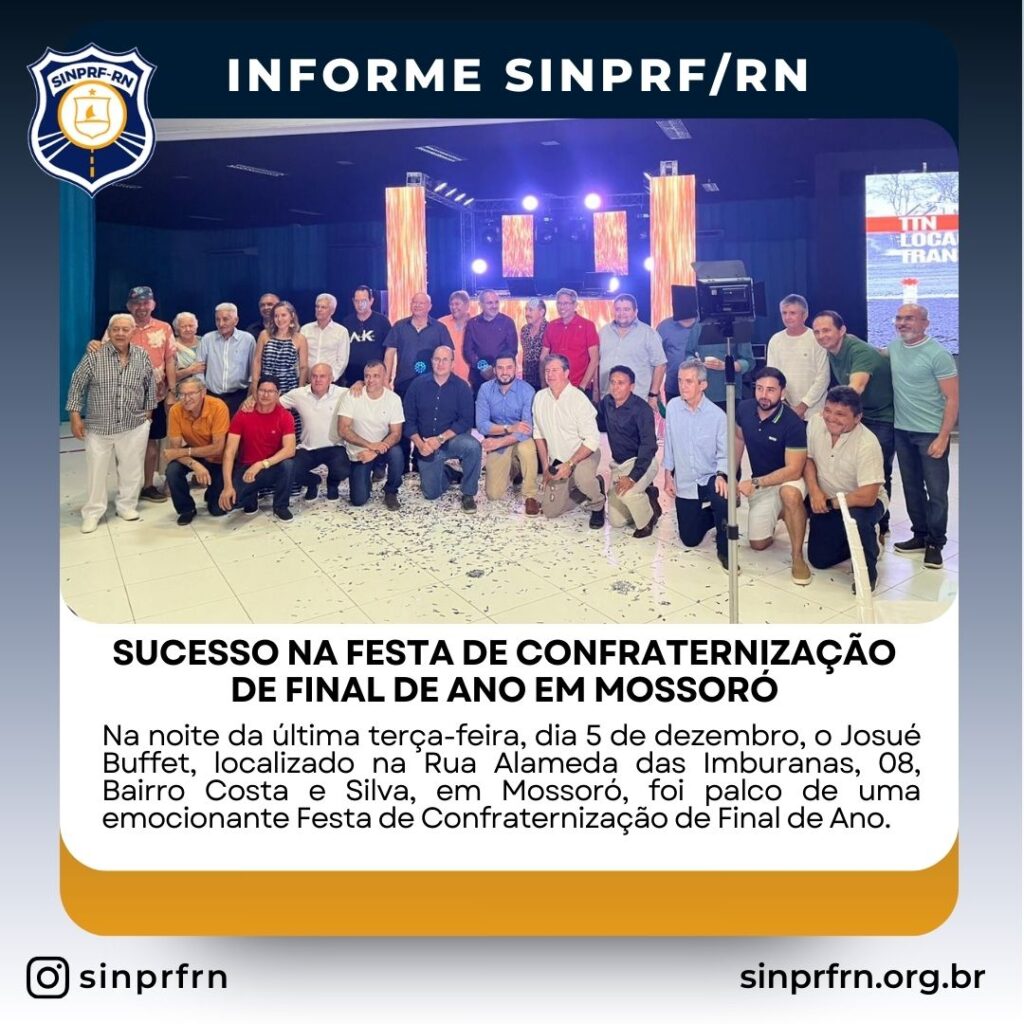 Sucesso na Festa de Confraternização de Final de Ano em Mossoró