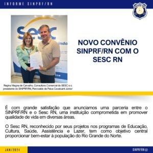 NOVO CONVÊNIO SINPRF/RN COM O SESC RN