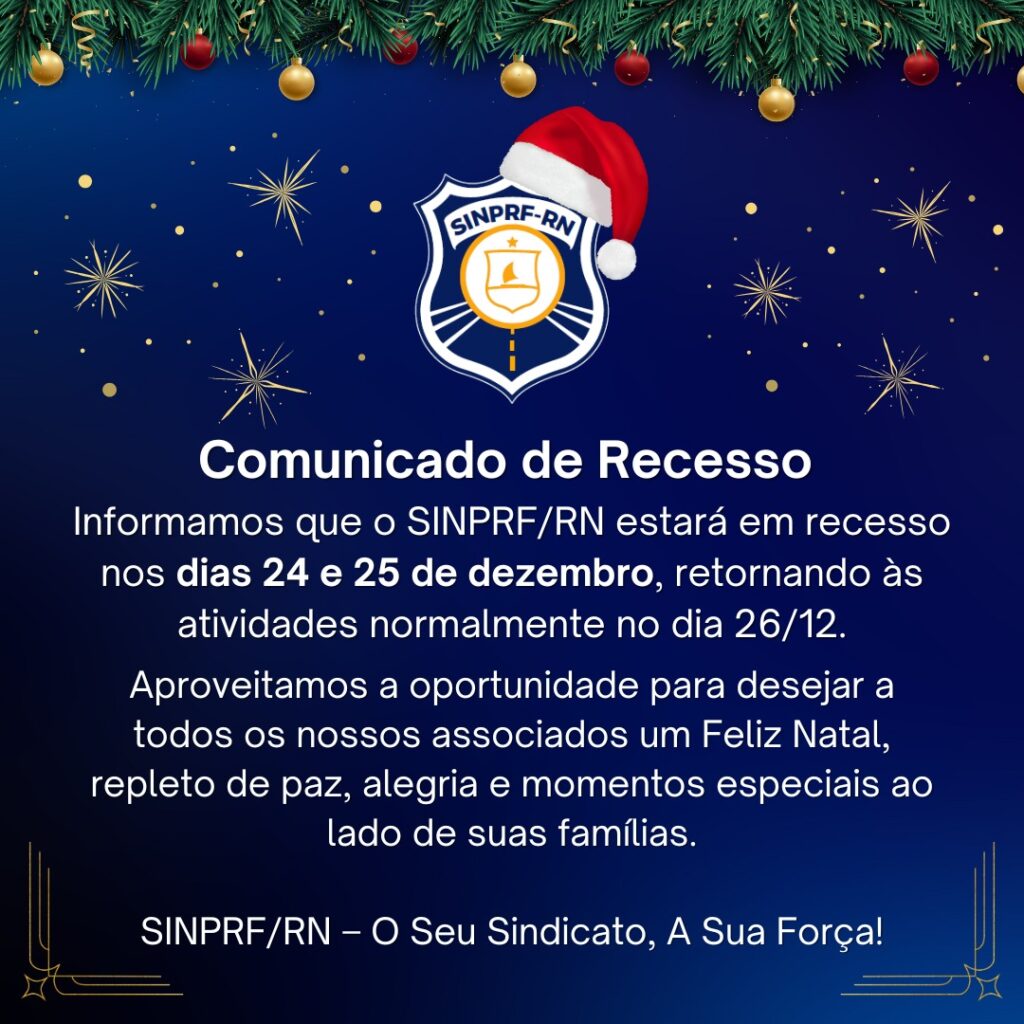 Comunicado Importante – Recesso de Natal