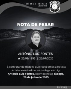 Nota de Pesar – Antônio Luiz Fontes