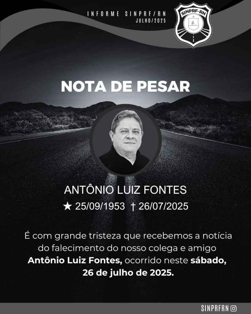 Nota de Pesar – Antônio Luiz Fontes