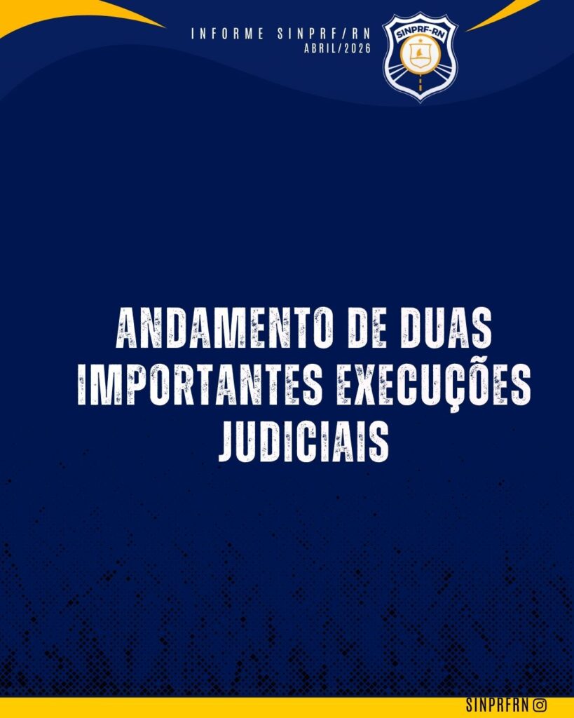 Andamento de duas importantes execuções judiciais